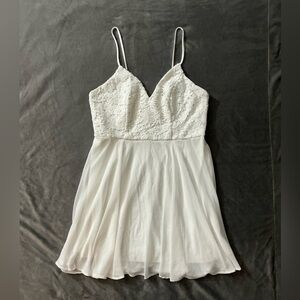 Lulu's White Lace Chemise Dress- Bridal, Wedding